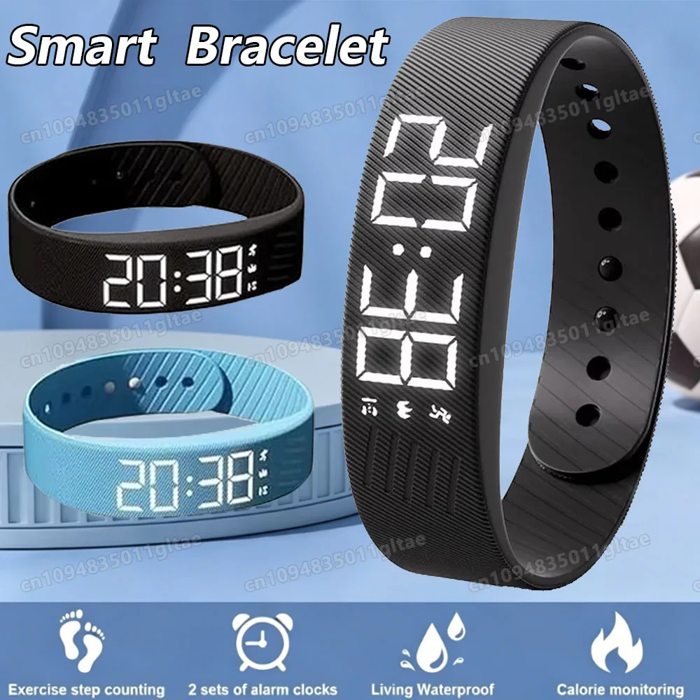 LED Digital Smart Watch Alarm Clock Watch Adjustable Snooze-proof Smart Bracelet Running Pedometer Waterproof Vibrating Alarm
LED Digital Smart Watch Alarm Clock Watch Adjustable Snooze-proof Smart Bracelet Running Pedometer Waterproof Vibrating Alarm