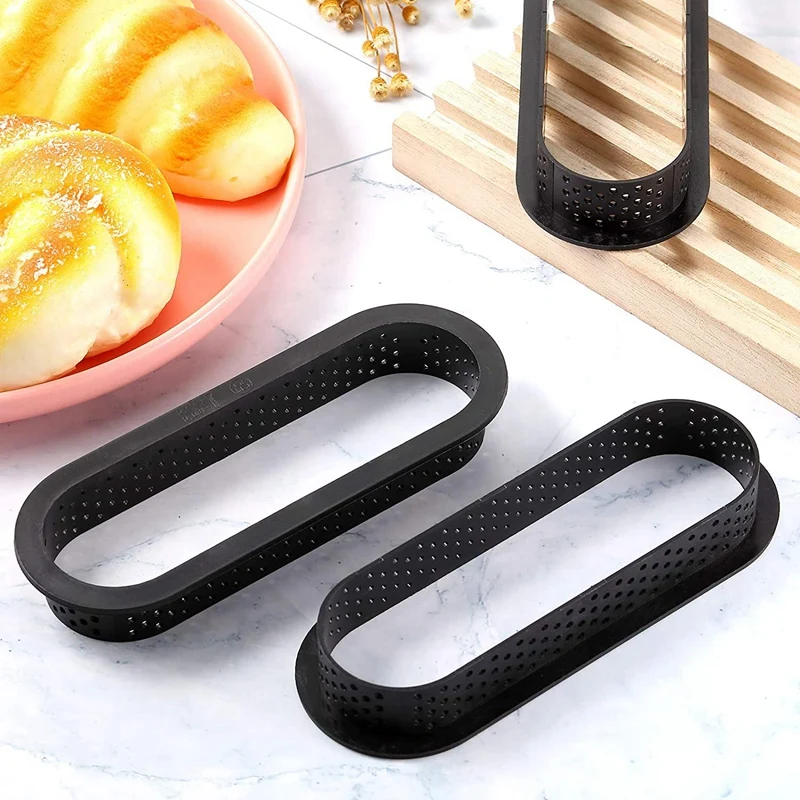 12 Pieces Oval Tart Rings Heat-Resistant Perforated Cake Mousse Ring Non Stick Bakeware Tart Mini Cake Mold Cake Rings
12 Pieces Oval Tart Rings Heat-Resistant Perforated Cake Mousse Ring Non Stick Bakeware Tart Mini Cake Mold Cake Rings