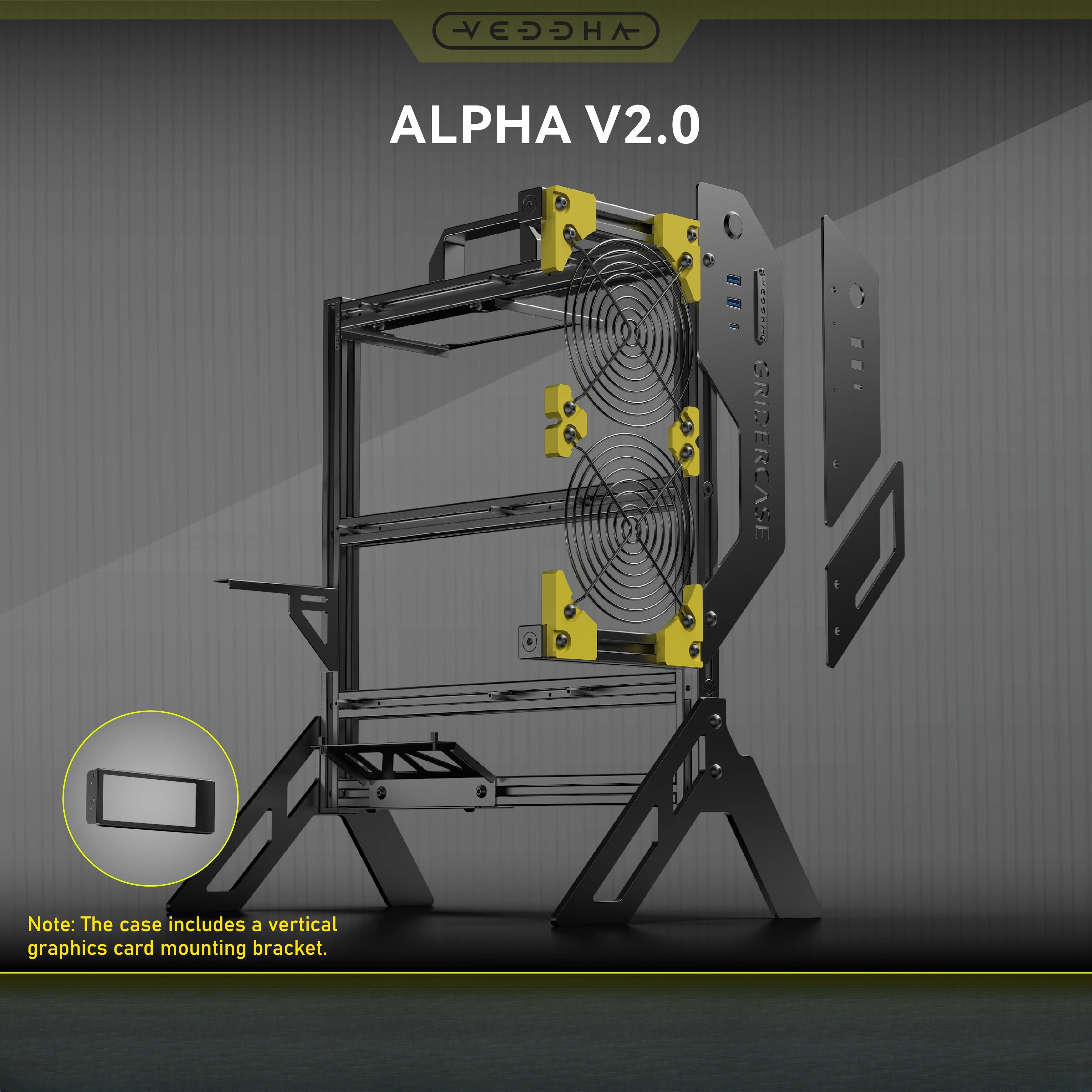Veddha ALPHA V2.0 DIY персонализированный полностью алюминиевый корпус компьютера открытого типа с водяным охлаждением ATX
Veddha ALPHA V2.0 DIY персонализированный полностью алюминиевый корпус компьютера открытого типа с водяным охлаждением ATX