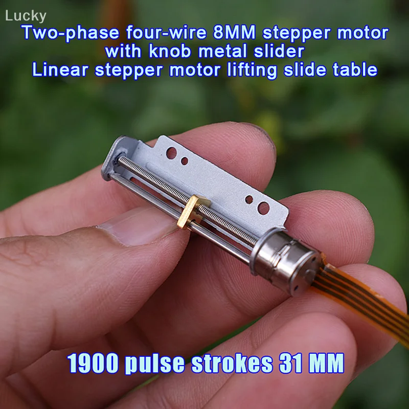 Micro Mini 8mm 2-phase 4-wire Stepping Screw Shaft Stepper Motor Position Precision Linear Actuator Screw Slider Nut
Micro Mini 8mm 2-phase 4-wire Stepping Screw Shaft Stepper Motor Position Precision Linear Actuator Screw Slider Nut