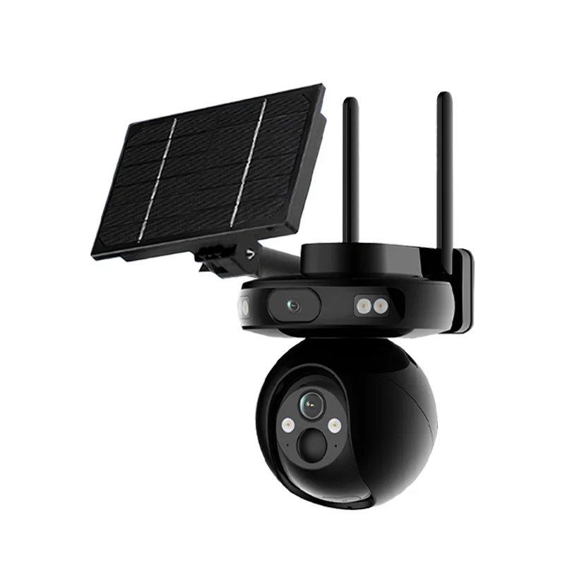 Solar Charging Two-Way Audio Humanoid Tracking Solar-Powered Dual Lens 5W 4MP 4G Security Cameras Solar Camera for Home
Solar Charging Two-Way Audio Humanoid Tracking Solar-Powered Dual Lens 5W 4MP 4G Security Cameras Solar Camera for Home