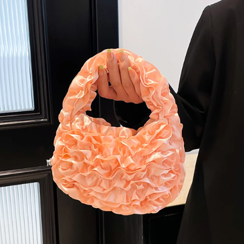 New Sweet Girl Style Lace Pleated Bag Lace Patchwork Handbag Fashion Underarm Women Bag
New Sweet Girl Style Lace Pleated Bag Lace Patchwork Handbag Fashion Underarm Women Bag