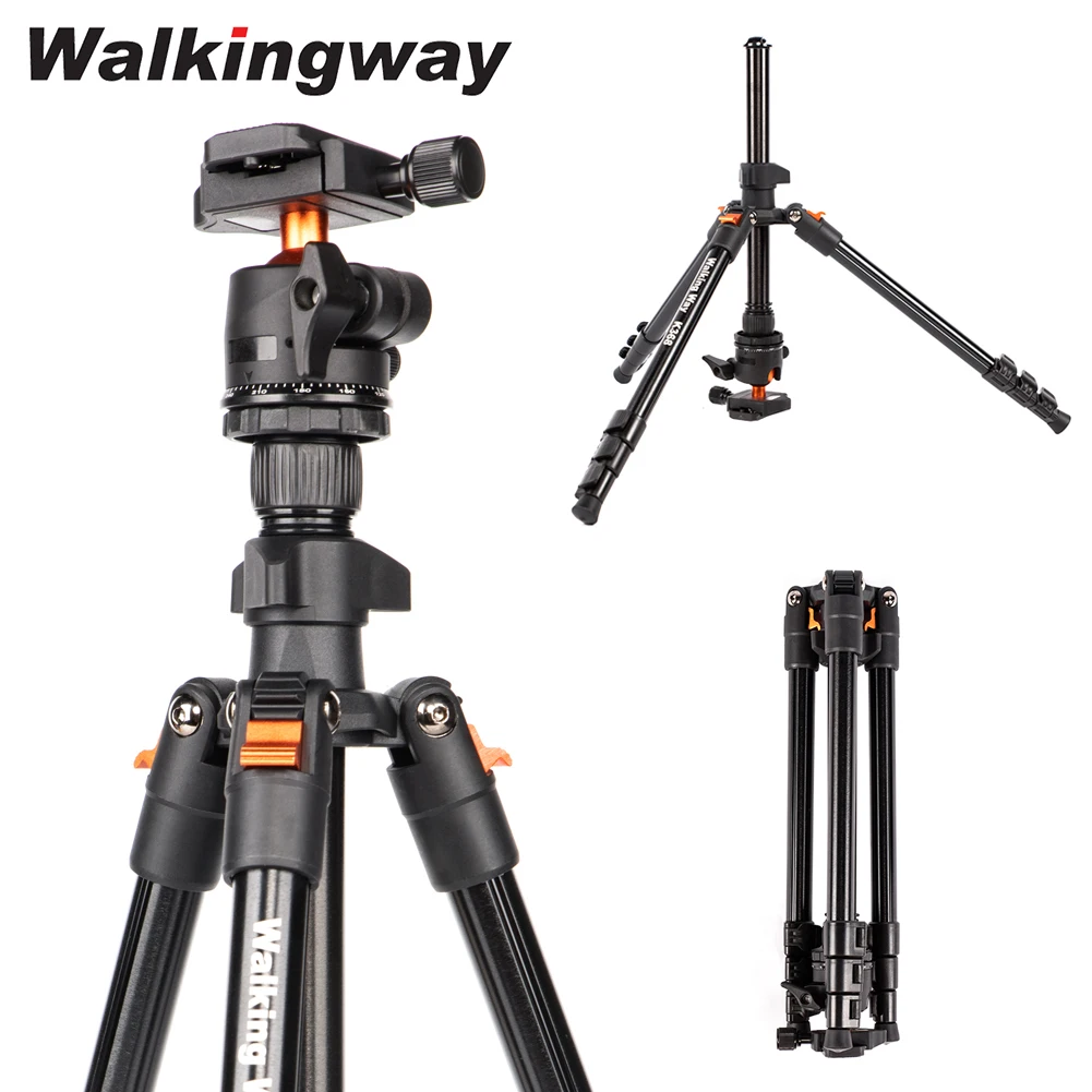 Walking Way 62.99 inch Camera Tripod Professional Aluminum Camera Tripod Portable Travel Lightweight Tripod with Ball Head Stand
Walking Way 62.99 inch Camera Tripod Professional Aluminum Camera Tripod Portable Travel Lightweight Tripod with Ball Head Stand