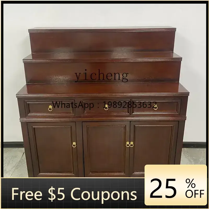 1 solid wood Buddha table offering table Buddhist hall offering table incense case home modern shrine 
1 solid wood Buddha table offering table Buddhist hall offering table incense case home modern shrine