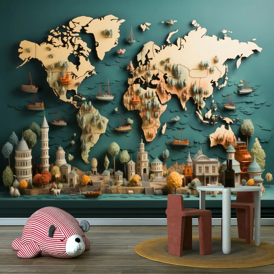 Custom Peel and Stick Wallpapers for Living Room Bedroom Wall Papers Home Decor Panel Global City Landmark World Map Plate Mural
Custom Peel and Stick Wallpapers for Living Room Bedroom Wall Papers Home Decor Panel Global City Landmark World Map Plate Mural