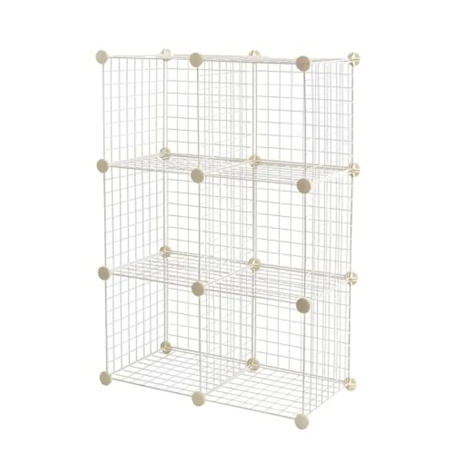 Cube Wire Grid, 6-Cube, 12 x 12-Inches, Stackable, Storage Shelves
Cube Wire Grid, 6-Cube, 12 x 12-Inches, Stackable, Storage Shelves