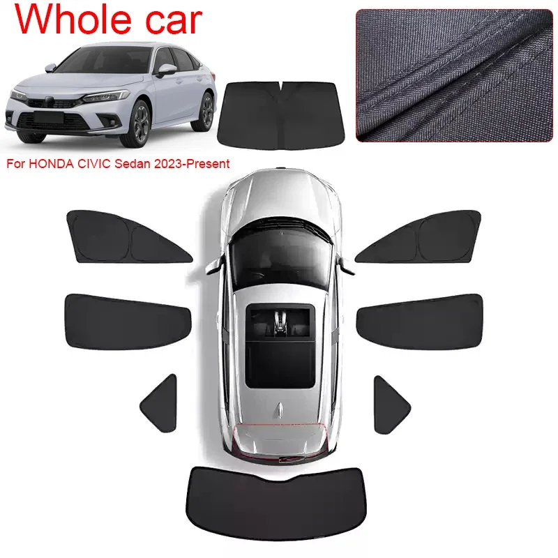 Car Window Specific Privacy Sunshade Curtain For HONDA CIVIC 2023-Present Auto Anti-UV Heat Insulation Protect Cover Accessory
Car Window Specific Privacy Sunshade Curtain For HONDA CIVIC 2023-Present Auto Anti-UV Heat Insulation Protect Cover Accessory