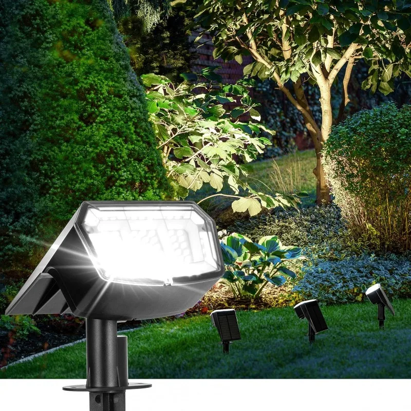 Solar Spot Lights Outdoor Waterproof 4 Pack IP65, 63 LED 3 Lighting Modes Spotlights for Yard Garden House Garage Pathway
Solar Spot Lights Outdoor Waterproof 4 Pack IP65, 63 LED 3 Lighting Modes Spotlights for Yard Garden House Garage Pathway