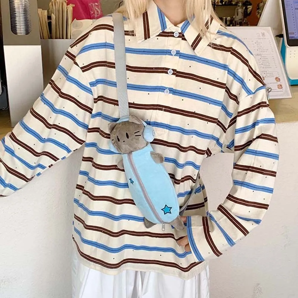 Sweet Headset Cat Crossbody Bag Purse Large Capacity Cartoon Shoulder Bag Blue Japanese Style Stationery Pouch Women
Sweet Headset Cat Crossbody Bag Purse Large Capacity Cartoon Shoulder Bag Blue Japanese Style Stationery Pouch Women