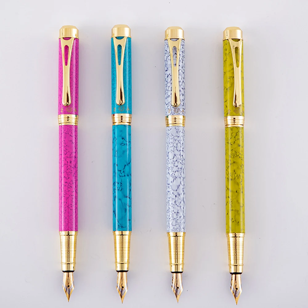 16Pcs High Quality Business Metal Fountain Pen Luxury Marble Pattern Student Stationery Office School Supplies Gift Ink Pens
16Pcs High Quality Business Metal Fountain Pen Luxury Marble Pattern Student Stationery Office School Supplies Gift Ink Pens