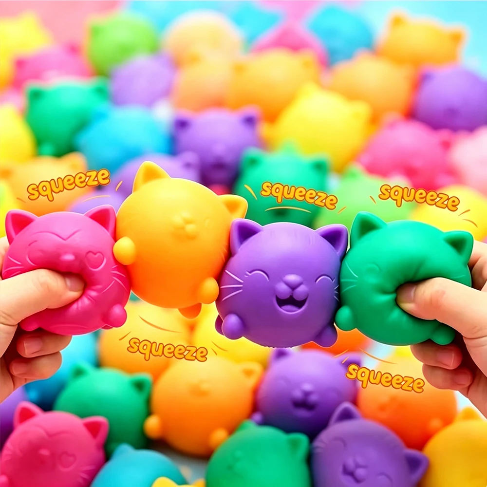 Schylling NeeDoh Cool Cats Cute Cat Squishy Toys, Slow Rise Stress Relief Squeeze Ball, Hypoallergenic Sensory Fidget Toys
Schylling NeeDoh Cool Cats Cute Cat Squishy Toys, Slow Rise Stress Relief Squeeze Ball, Hypoallergenic Sensory Fidget Toys