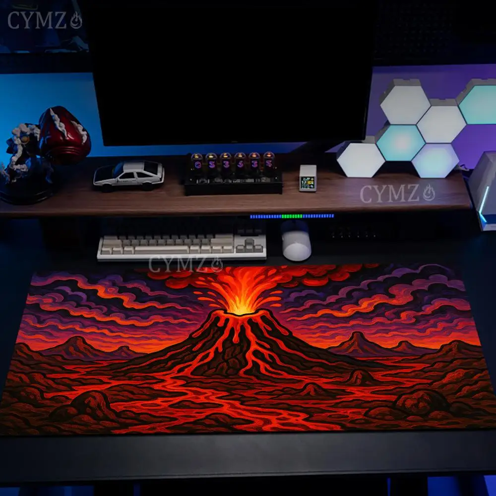 Volcanic eruption scene Mouse Pad Desk Mat with Stitched Edge Rubber anti-slip Durable pc accessories Gaming mats maus pad rug
Volcanic eruption scene Mouse Pad Desk Mat with Stitched Edge Rubber anti-slip Durable pc accessories Gaming mats maus pad rug