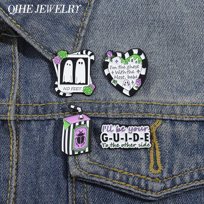 Cartoon Cute Ghost Boo Enamel Pins Halloween Spooky I'm The Ghost With The Most Babe Brooches Backpack Lapel Badge Jewelry Gifts
Cartoon Cute Ghost Boo Enamel Pins Halloween Spooky I'm The Ghost With The Most Babe Brooches Backpack Lapel Badge Jewelry Gifts