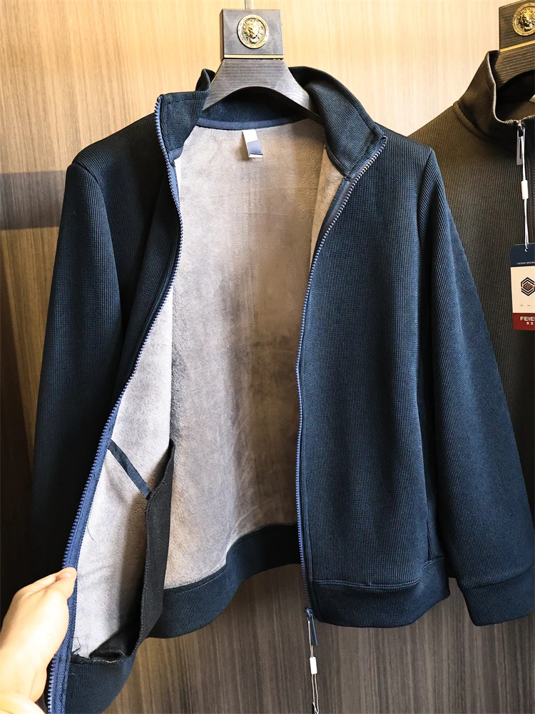 Мужская повседневная куртка с воротником-стойкой на подкладке, осень-зима, теплая Sli, подставка из полиэфирного волокна, длинная застежка-молния све
Мужская повседневная куртка с воротником-стойкой на подкладке, осень-зима, теплая Sli, подставка из полиэфирного волокна, длинная застежка-молния све