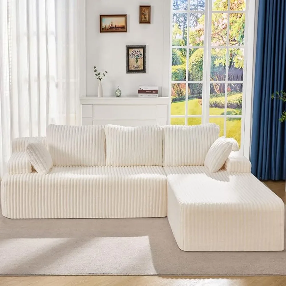 Modular Sectional Sofa Couches 108" L-Shape Couch 3 Seat Modular Sofa Memory Foam Sectional Couches for Living Room
Modular Sectional Sofa Couches 108" L-Shape Couch 3 Seat Modular Sofa Memory Foam Sectional Couches for Living Room