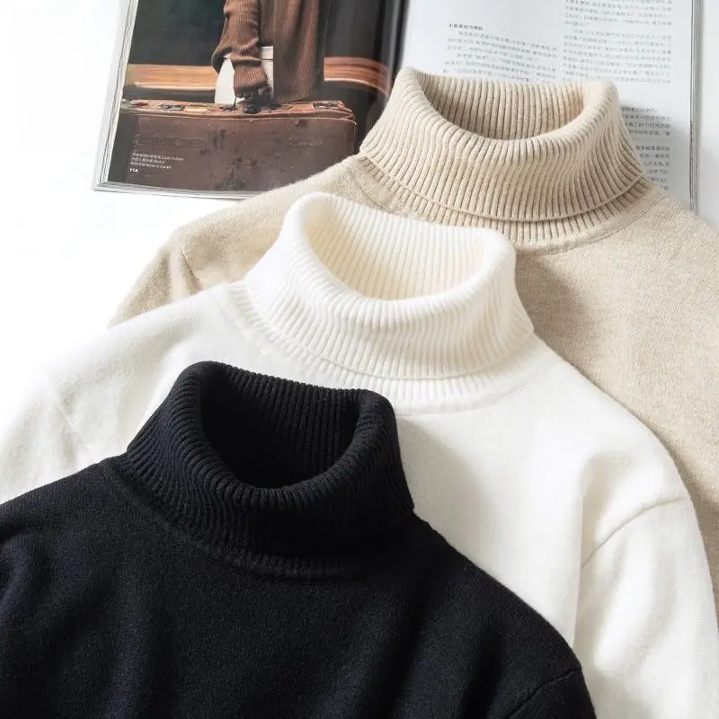 Slim Fit High Ne Knit Sweater for Men Autumn Winter New Sle Thin Woolen irt Korean Faion Casual Long Sve Turtlene
Slim Fit High Ne Knit Sweater for Men Autumn Winter New Sle Thin Woolen irt Korean Faion Casual Long Sve Turtlene