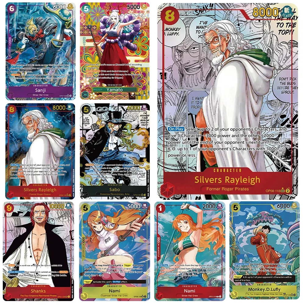 Anime One Piece OPCG English Combination card Leader Luffy Zoro Sabo Sanji Nami Law Ace Game Anime Collection Proxy Cards
Anime One Piece OPCG English Combination card Leader Luffy Zoro Sabo Sanji Nami Law Ace Game Anime Collection Proxy Cards