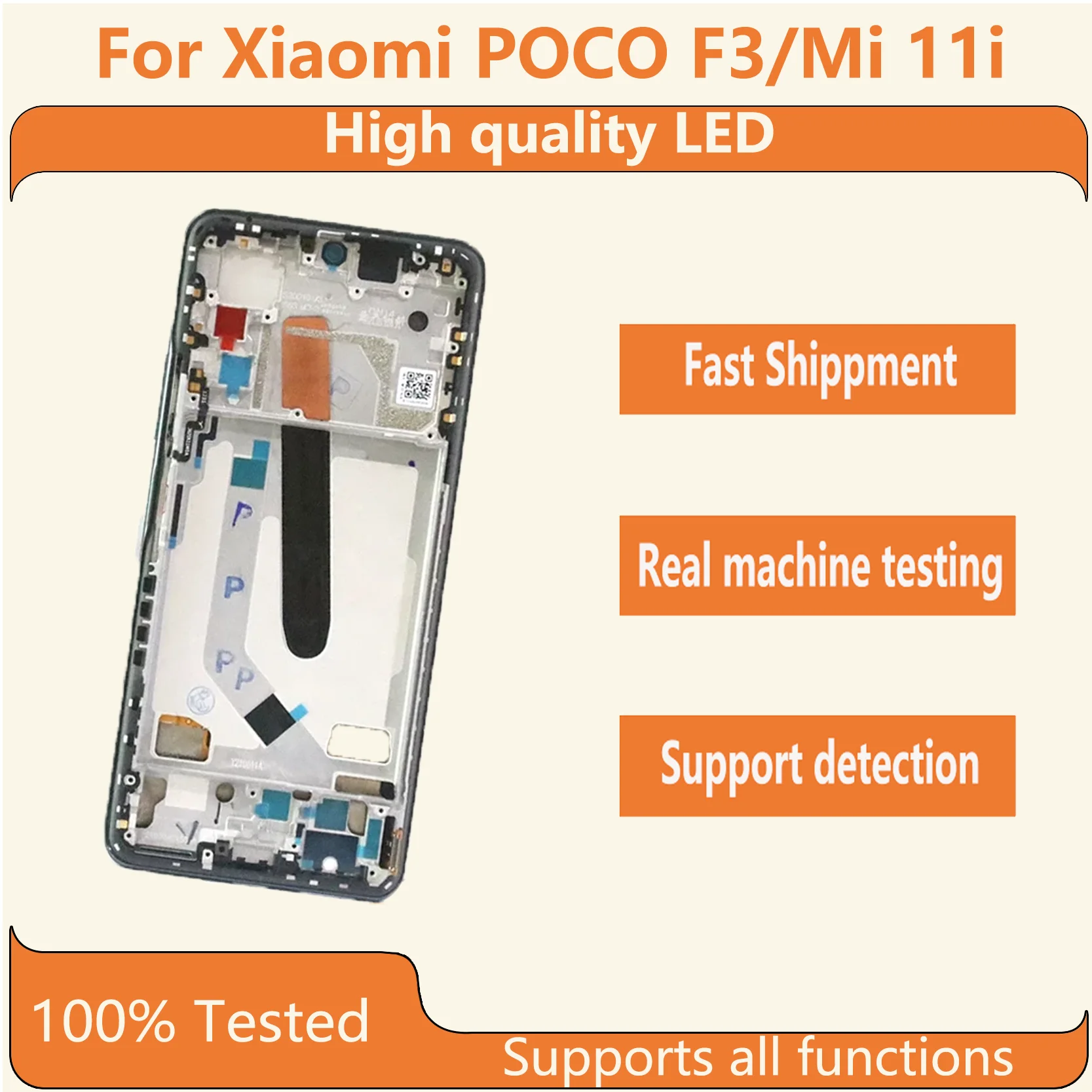 Оригинальный Xiaomi POCO F3/Mi 11i AMOLED ЖК-адаптер, полнофункциональный 6,67 M2012K11AG, сменный сенсорный экран
Оригинальный Xiaomi POCO F3/Mi 11i AMOLED ЖК-адаптер, полнофункциональный 6,67 M2012K11AG, сменный сенсорный экран