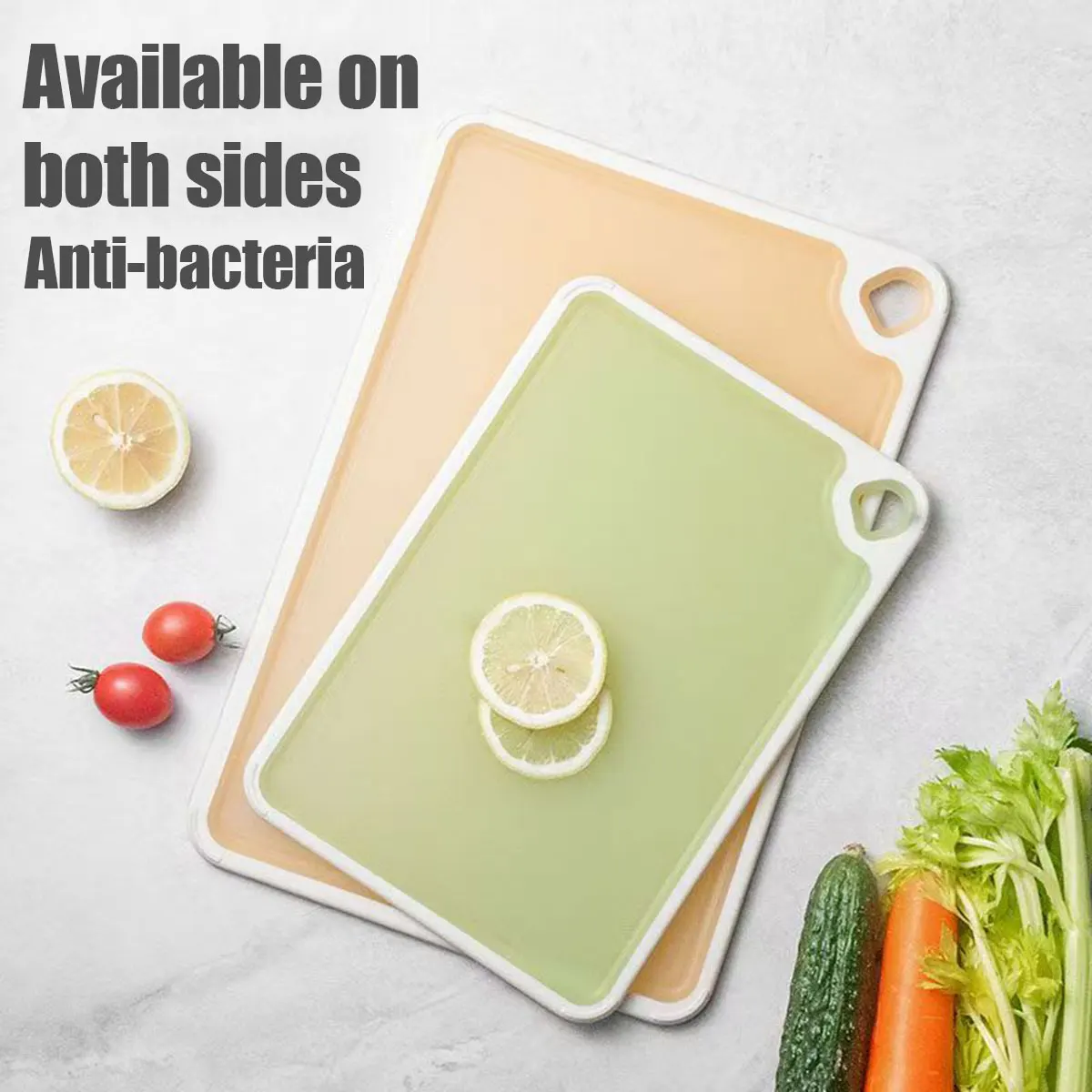 Antibacterial & Mold Proof Plastic Cutting Board - Kitchen Chopping Board for Meat Veg Fruit, Non Slip PP Board, BPA Free
Antibacterial & Mold Proof Plastic Cutting Board - Kitchen Chopping Board for Meat Veg Fruit, Non Slip PP Board, BPA Free