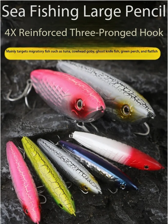Big Size Luminous Reinforced Saltwater Floating Pencil 29cm 105g Metal Weight Long Cast Realistic Sea Fishing Bait
Big Size Luminous Reinforced Saltwater Floating Pencil 29cm 105g Metal Weight Long Cast Realistic Sea Fishing Bait
