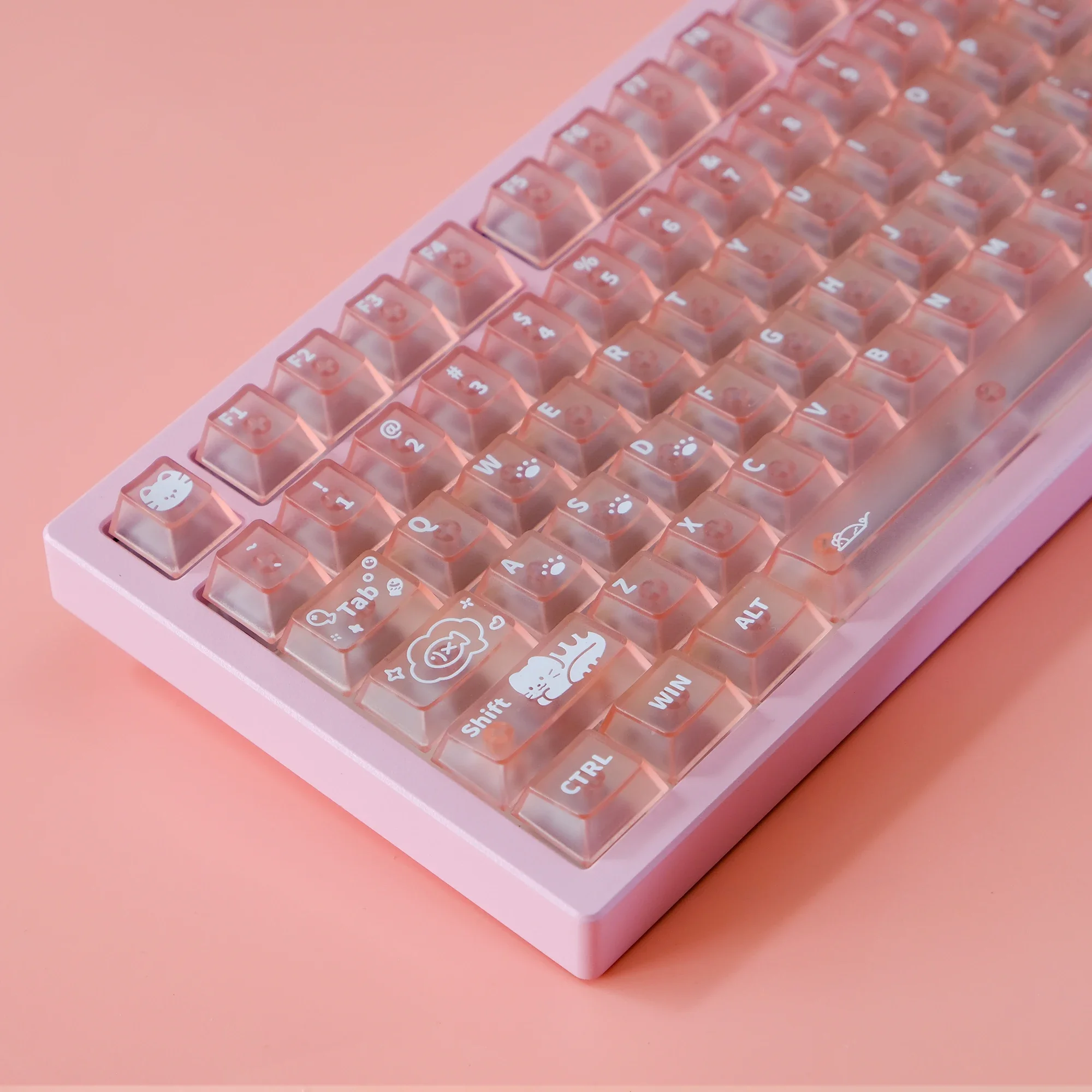 KBDiy 140 Keys Cherry Profile Sweet Cat-Pink Keycaps for Mechanical Keyboard Keycap Custom Matte Translucent PC Material UV
KBDiy 140 Keys Cherry Profile Sweet Cat-Pink Keycaps for Mechanical Keyboard Keycap Custom Matte Translucent PC Material UV