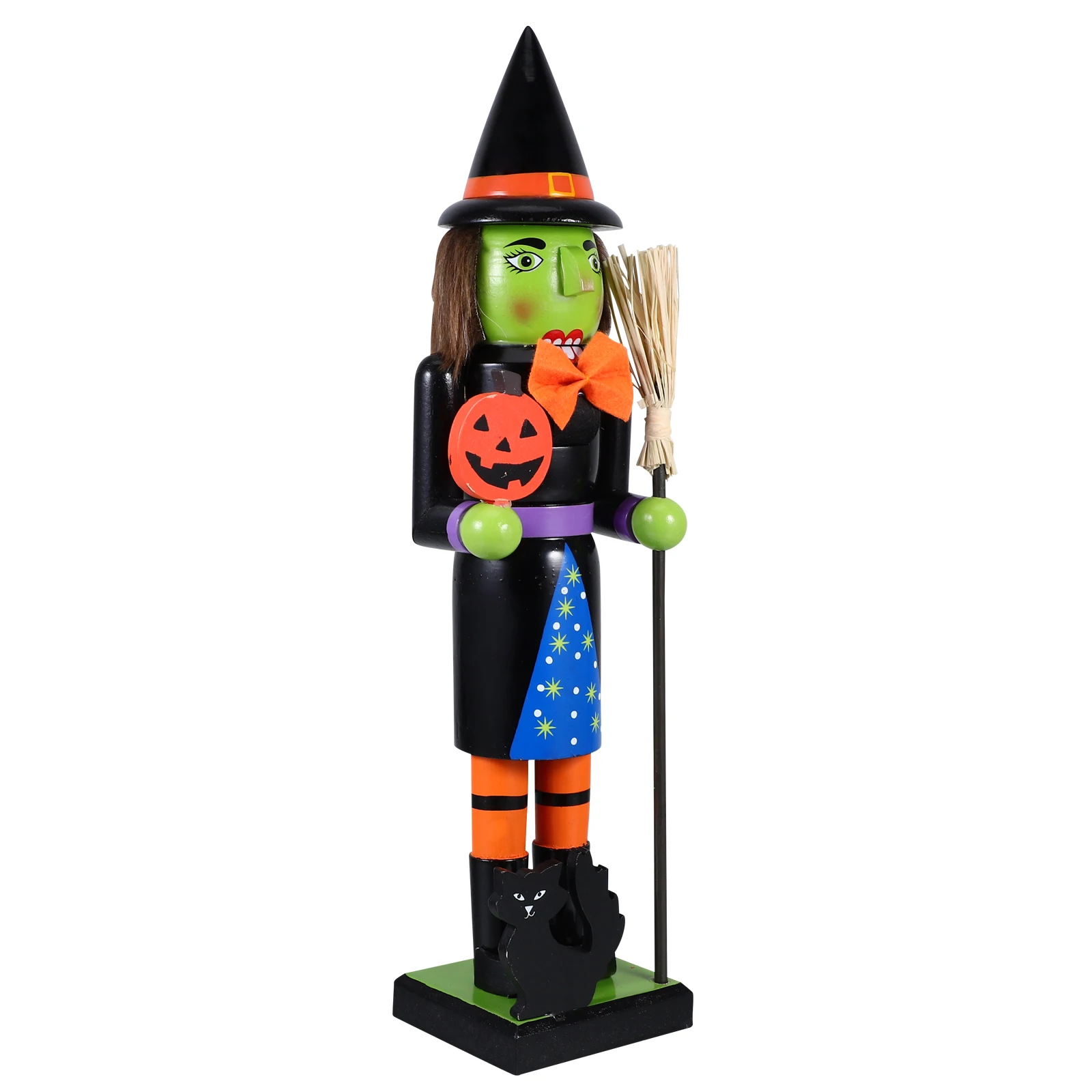 Wooden Halloween Nutcracker Pumpkin Ornament Spooky Witch Decoration For Mantle Bookshelf Desktop Indoor Party Favor
Wooden Halloween Nutcracker Pumpkin Ornament Spooky Witch Decoration For Mantle Bookshelf Desktop Indoor Party Favor