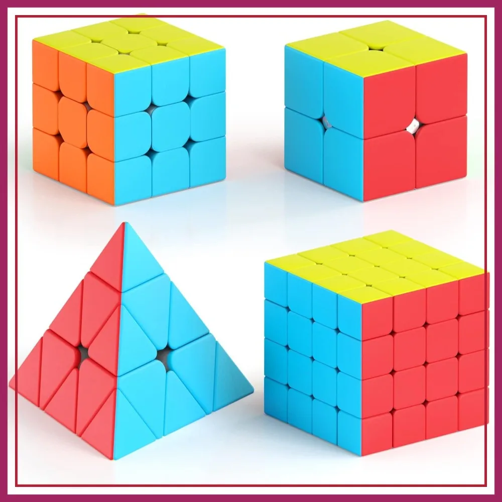 Speed Cube Set 2x2x2 3x3x3 4x4x4 Pyramid Magic Cube Bundle, Stickerless, Gift for Teens Adults
Speed Cube Set 2x2x2 3x3x3 4x4x4 Pyramid Magic Cube Bundle, Stickerless, Gift for Teens Adults