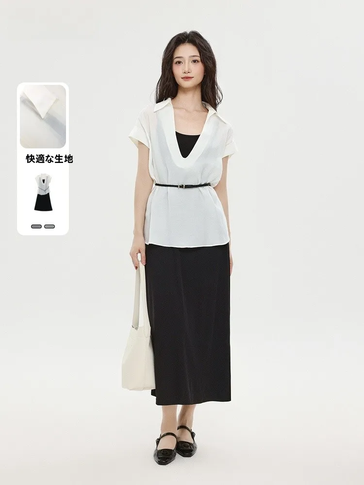 Memory's Start Summer 2025 Women's Fashion Set Short Sleeve Shirt And Halter Dress Two-Piece Suit Chinese Brand JYDQD
Memory's Start Summer 2025 Women's Fashion Set Short Sleeve Shirt And Halter Dress Two-Piece Suit Chinese Brand JYDQD