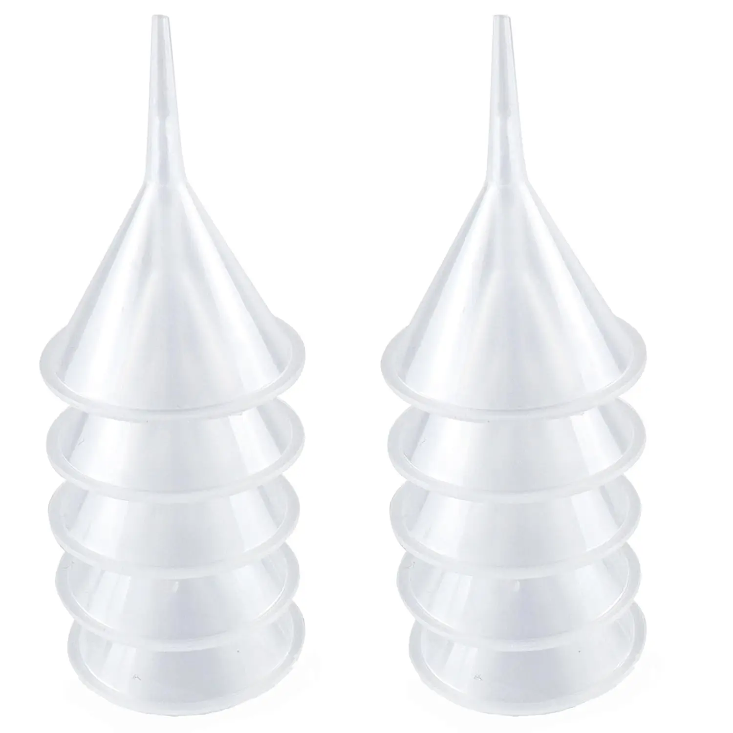 10 Pcs Mini Funnel Set, Narrow Neck Plastic Kitchen Funnel for Filling Bottles, Spices, Perfume, Essential Oils
10 Pcs Mini Funnel Set, Narrow Neck Plastic Kitchen Funnel for Filling Bottles, Spices, Perfume, Essential Oils