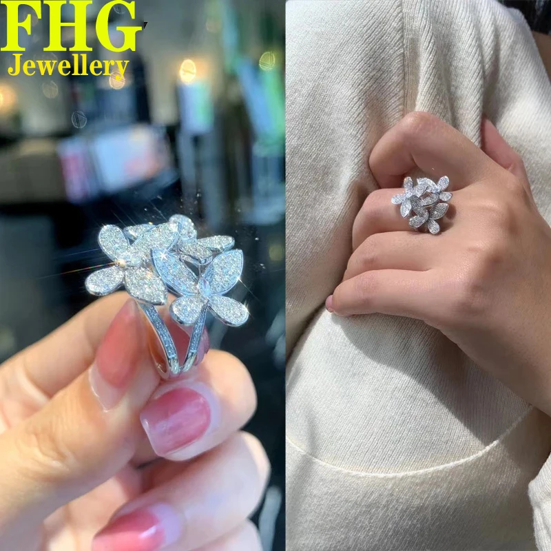 1.2 Ct Real Diamonds 18K White Gold Luxury 3 Butterfly Ring Fashion Party Fine Jewelry Ladies Birthday Gift
1.2 Ct Real Diamonds 18K White Gold Luxury 3 Butterfly Ring Fashion Party Fine Jewelry Ladies Birthday Gift