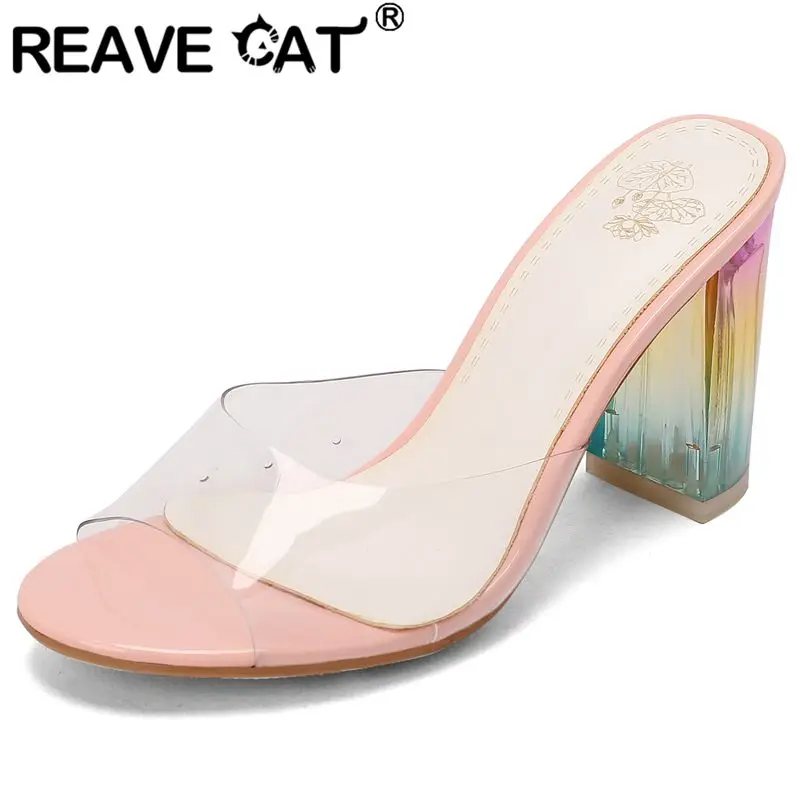 Бренд REAVE CAT 2025 Женские сандалии на блочном каблуке 9 см без шнуровки Мюли разного цвета Большой размер 45 46 47 48 Мягкая летняя обувь для свиданий
Бренд REAVE CAT 2025 Женские сандалии на блочном каблуке 9 см без шнуровки Мюли разного цвета Большой размер 45 46 47 48 Мягкая летняя обувь для свиданий