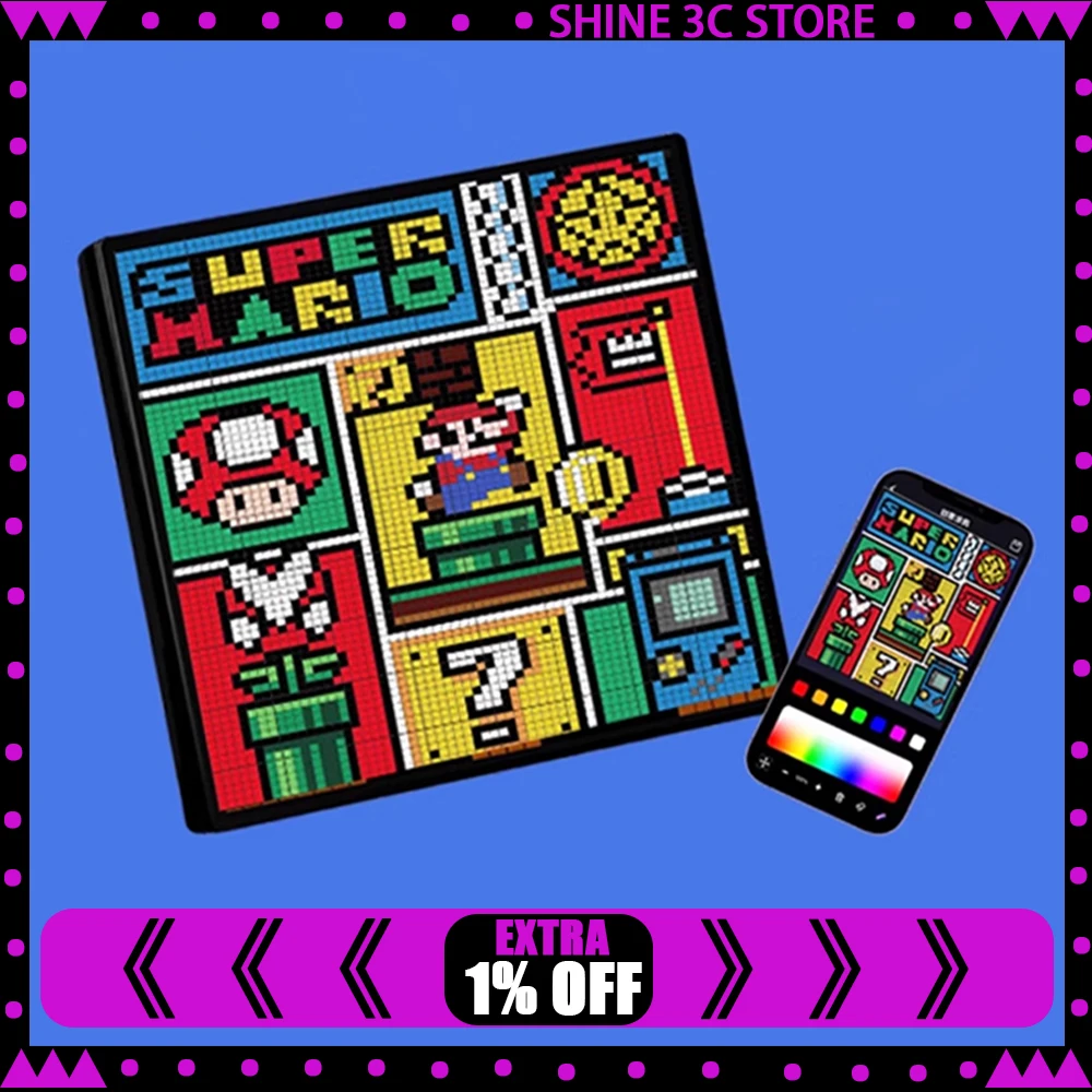 Пиксельный экран «сделай сам», электронный пиксельный экран, бойфренд, мужа, креативная атмосфера киберспорта, игровой игровой стол на день рождения
Пиксельный экран «сделай сам», электронный пиксельный экран, бойфренд, мужа, креативная атмосфера киберспорта, игровой игровой стол на день рождения