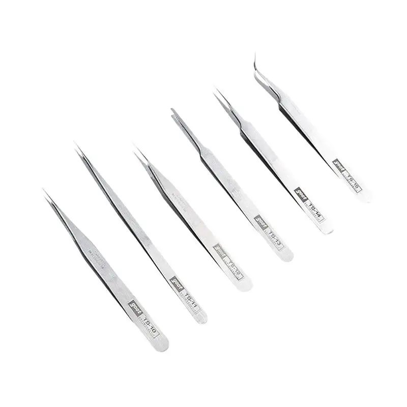 6Pcs Stainless Steel Tweezers Bent Straight Tweezers For Fine Work In Crafts
6Pcs Stainless Steel Tweezers Bent Straight Tweezers For Fine Work In Crafts