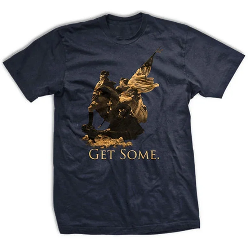 Джордж Вашингтон Получите футболку. Мужская футболка премиум-класса из хлопка с коротким рукавом и круглым вырезом, новинка S-3XL 
Джордж Вашингтон Получите футболку. Мужская футболка премиум-класса из хлопка с коротким рукавом и круглым вырезом, новинка S-3XL