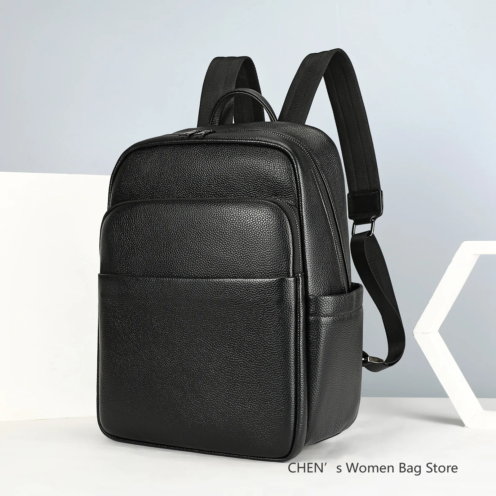 Top Layer Cowhide Men's Business Backpack Large Capacity Laptop Bag Luxury Lightweight Travel Casual Double-Strap Bag
Top Layer Cowhide Men's Business Backpack Large Capacity Laptop Bag Luxury Lightweight Travel Casual Double-Strap Bag