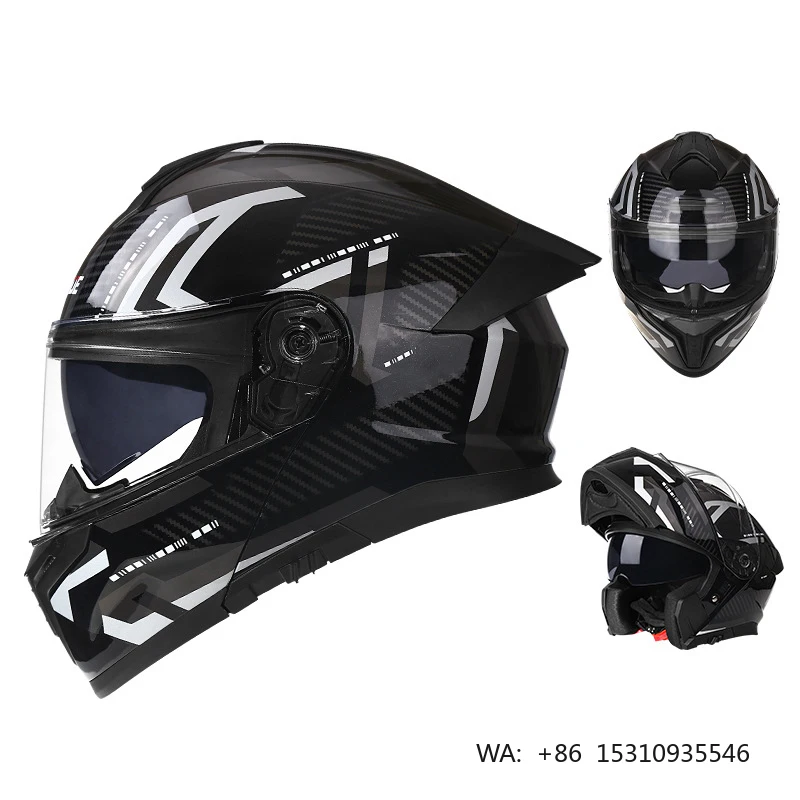 All-Season Compact Lightweight Detachable Chin Bar Helmet Flip up Full Face Helmet Casco Moto Modular Motorcycle Helmet
All-Season Compact Lightweight Detachable Chin Bar Helmet Flip up Full Face Helmet Casco Moto Modular Motorcycle Helmet