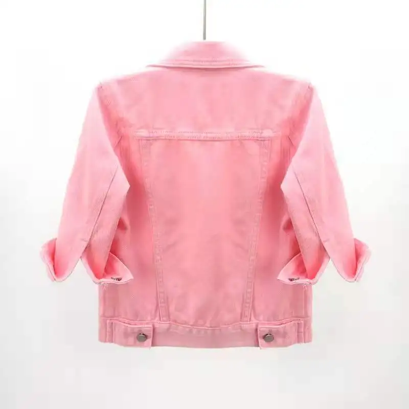 Jean Jacket For Women Female Long Sleeve Lapel Neck Outwear Vintage Loose Jackets Female Solid Color Lapel Lady's Commuter Coats
Jean Jacket For Women Female Long Sleeve Lapel Neck Outwear Vintage Loose Jackets Female Solid Color Lapel Lady's Commuter Coats