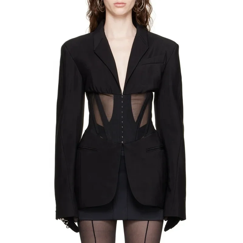 Fashion Sense Lace Up Unique Irregular Casual Blazer Suit Jacket Ladies Blazers For Women
Fashion Sense Lace Up Unique Irregular Casual Blazer Suit Jacket Ladies Blazers For Women