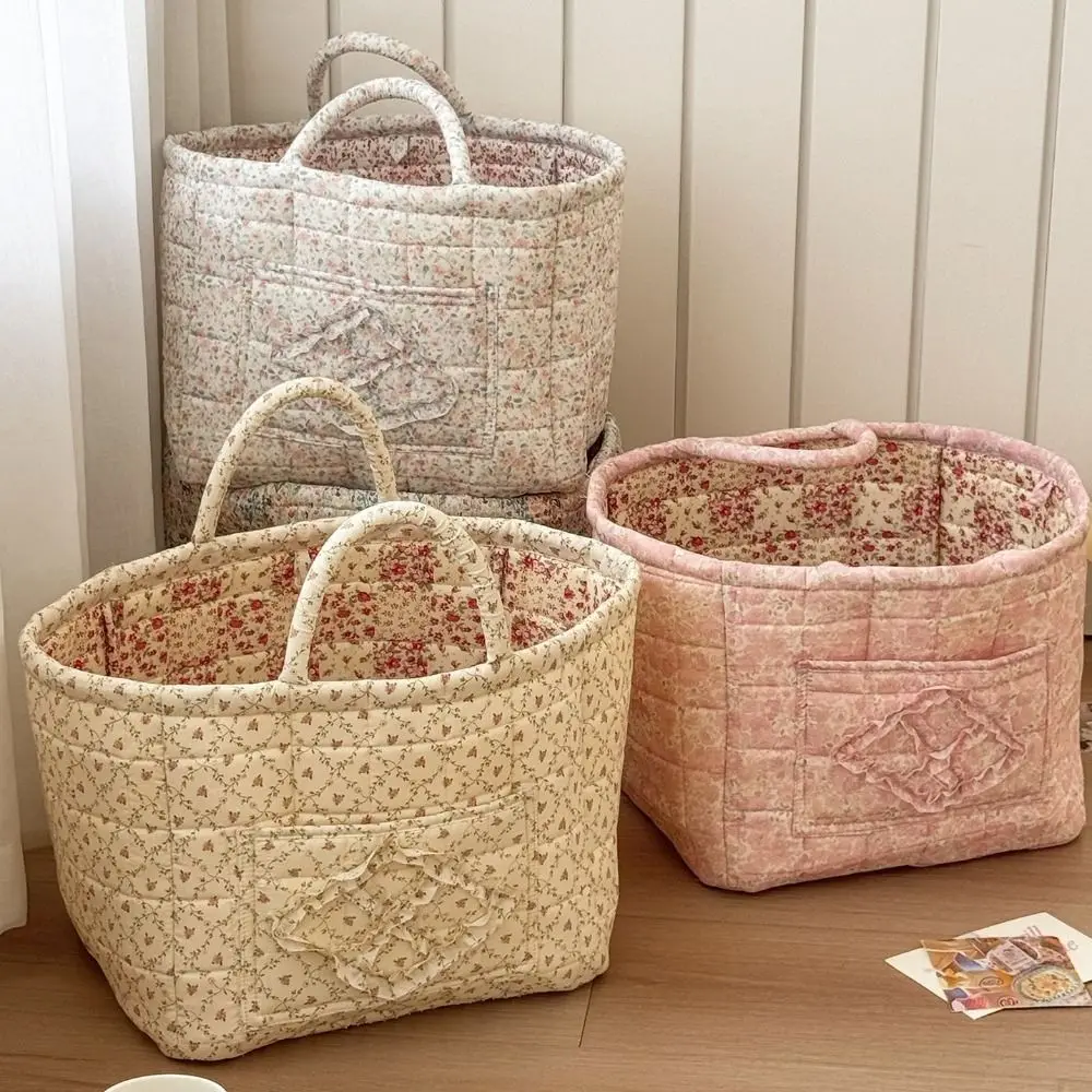 Pastoral Style Fabric Storage Baskets Large Capacity INS Washable Picnic Basket Stackable Sweet Floral Storage Bin
Pastoral Style Fabric Storage Baskets Large Capacity INS Washable Picnic Basket Stackable Sweet Floral Storage Bin