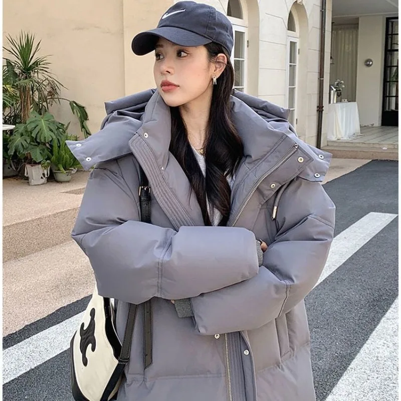 New Women Gray Cotton Clothes Long Winter Thickened Warm Down Cotton Jacket Fashion Female Hooded Parker Outerwear Padded Jacket
New Women Gray Cotton Clothes Long Winter Thickened Warm Down Cotton Jacket Fashion Female Hooded Parker Outerwear Padded Jacket