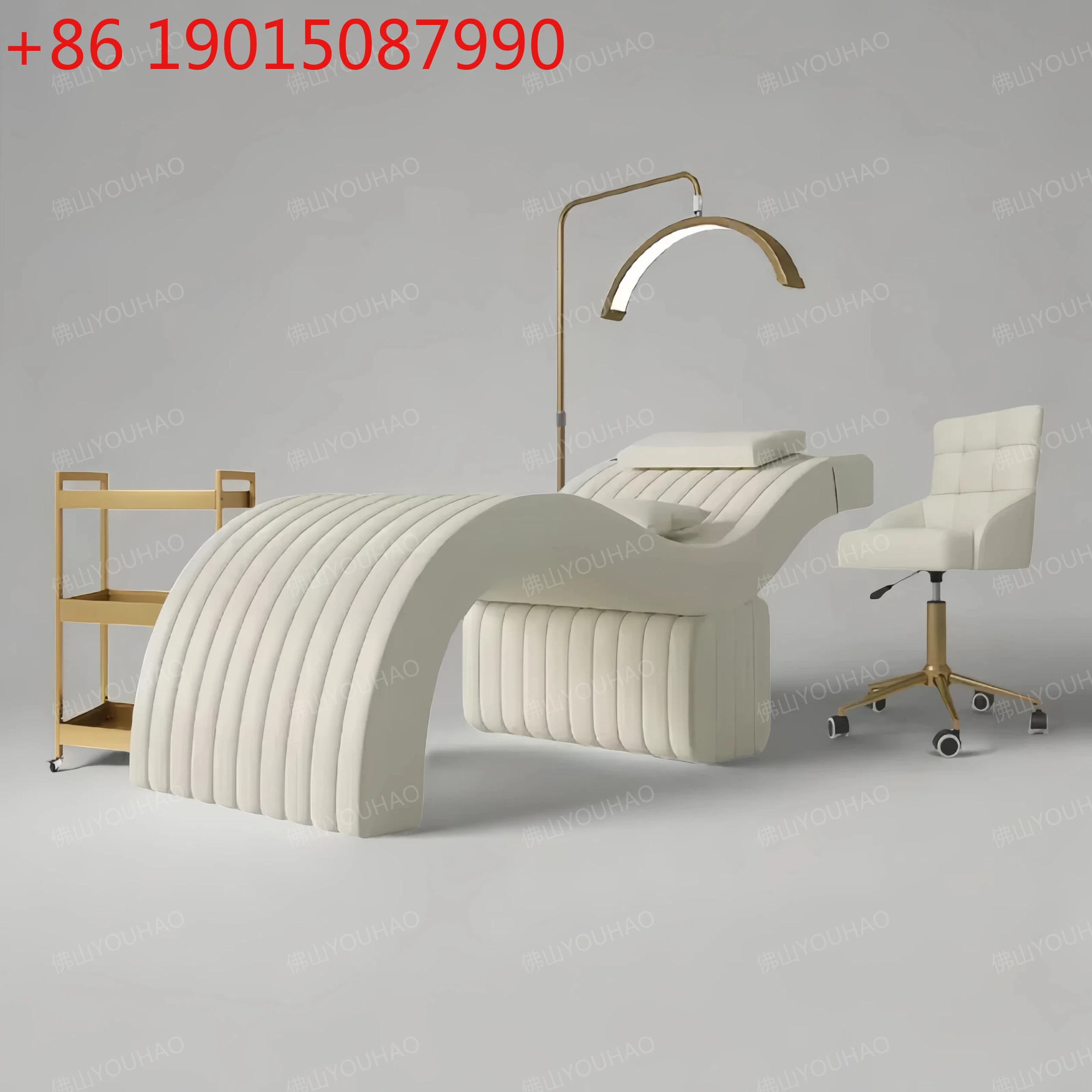 White leather S-shaped eyelash bed, curved design, embroidered eyebrow manicure and facial bed, special for beauty salons
White leather S-shaped eyelash bed, curved design, embroidered eyebrow manicure and facial bed, special for beauty salons