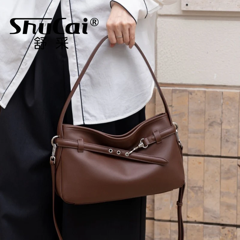 Cowhide Fashion Women Large Shoulder Bags Luxury Designer High Quality Leather Ladies Coffe Corss Bag Black White Brown 2025 New
Cowhide Fashion Women Large Shoulder Bags Luxury Designer High Quality Leather Ladies Coffe Corss Bag Black White Brown 2025 New