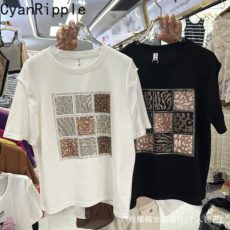 Fashion New Spring Summer All-match Round Neck Pullover Top Hot Diamonds Plaid Round Neck Cotton Tees Casual Pullover Tops
Fashion New Spring Summer All-match Round Neck Pullover Top Hot Diamonds Plaid Round Neck Cotton Tees Casual Pullover Tops
