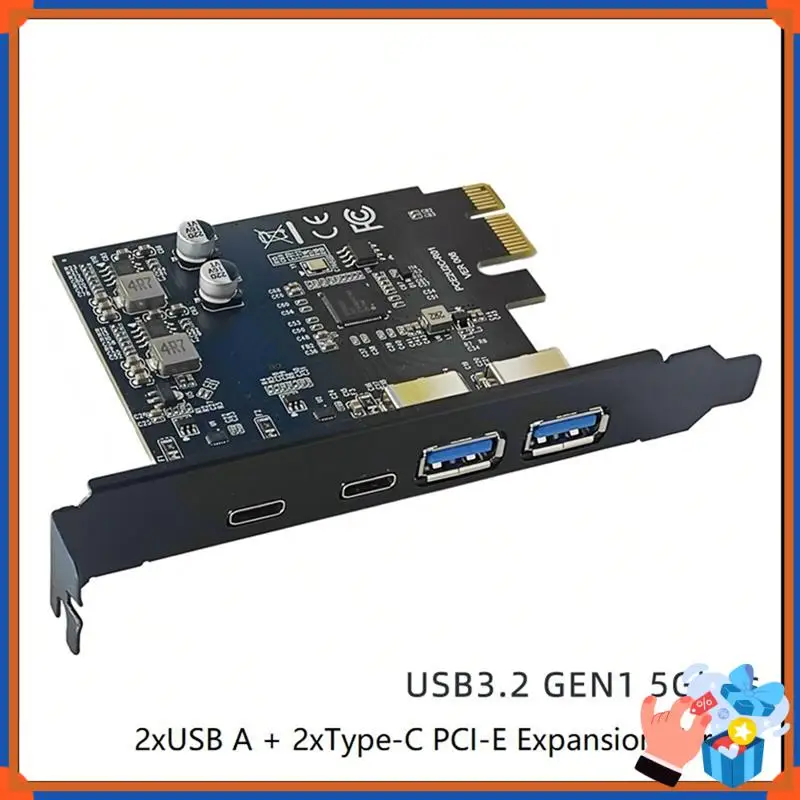 Compact 4 Ports 5Gbps PCIE Card Hub USB 3.0 PCI-E Board 2Xusb A Port+2Xtype-C Port USB PCI-E Expansion Card Adapter For Computer
Compact 4 Ports 5Gbps PCIE Card Hub USB 3.0 PCI-E Board 2Xusb A Port+2Xtype-C Port USB PCI-E Expansion Card Adapter For Computer