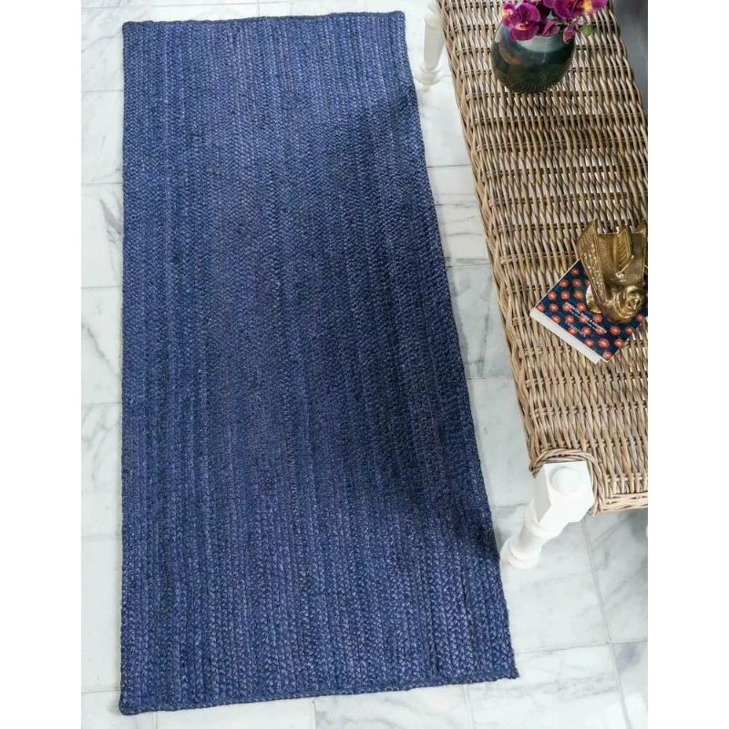 Blue Jute Rug Braided Style Reversible Area Rug Runner Modern Rustic Living Carpet
Blue Jute Rug Braided Style Reversible Area Rug Runner Modern Rustic Living Carpet