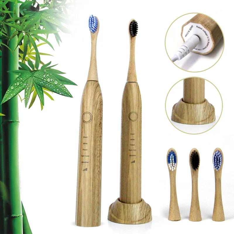 CE Certificate Eco- Friendly Biodegradable Bamboo Electric Toothbrush
CE Certificate Eco- Friendly Biodegradable Bamboo Electric Toothbrush