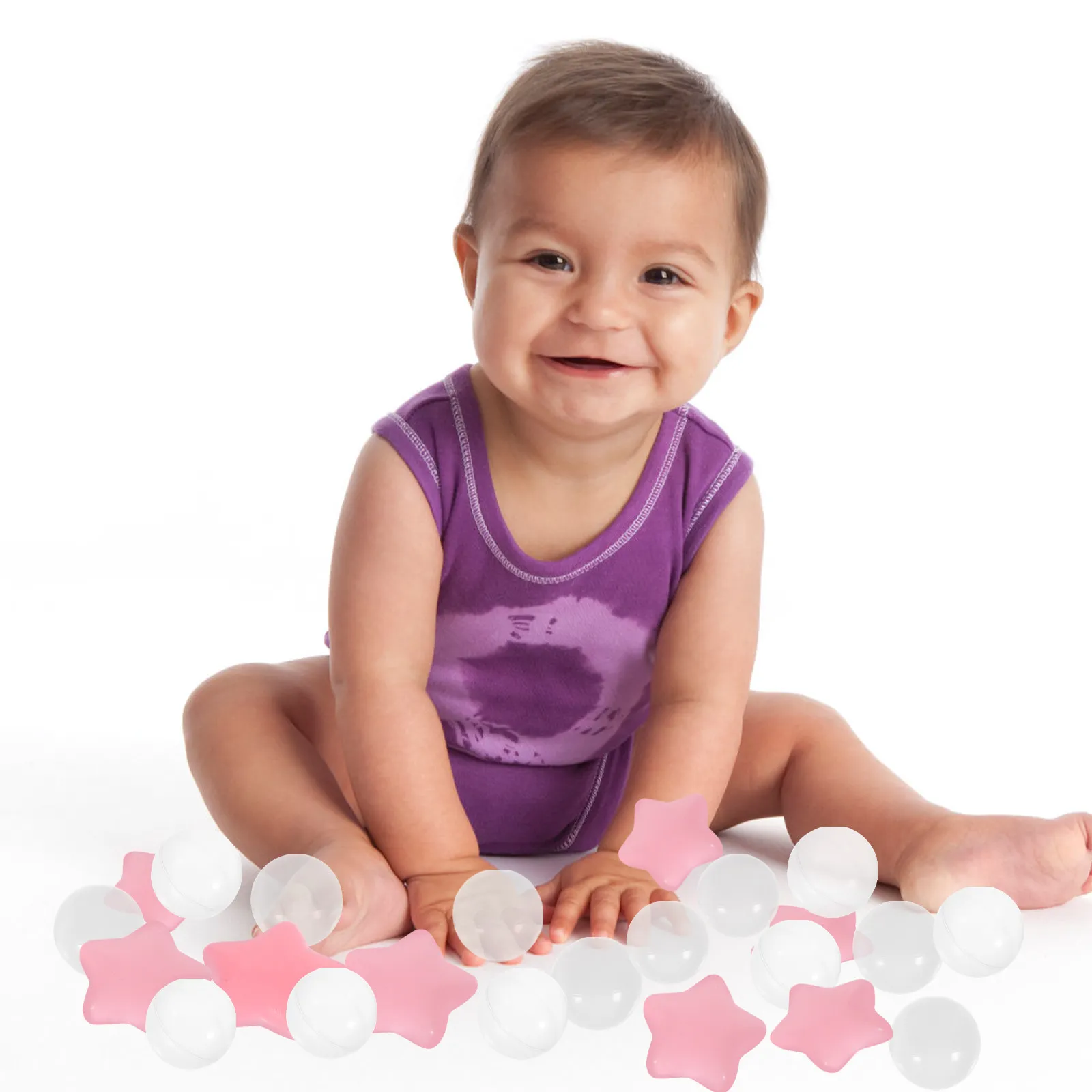 100Pcs Balls Round Plastic Balls for Children Ball Pits Swimming Pits Playroom Trampoline Room Pit Filling
100Pcs Balls Round Plastic Balls for Children Ball Pits Swimming Pits Playroom Trampoline Room Pit Filling