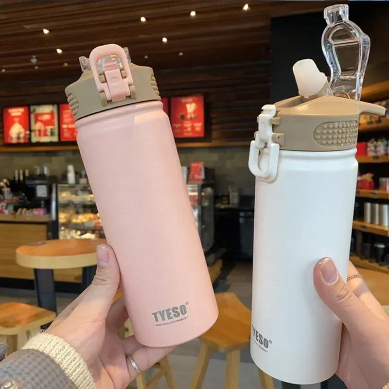 Tyeso 600ML750ML термос из нержавеющей стали, бутылка для воды, спортивная термос, сохраняет холод и тепло, термокружка, изолированная чашка
Tyeso 600ML750ML термос из нержавеющей стали, бутылка для воды, спортивная термос, сохраняет холод и тепло, термокружка, изолированная чашка