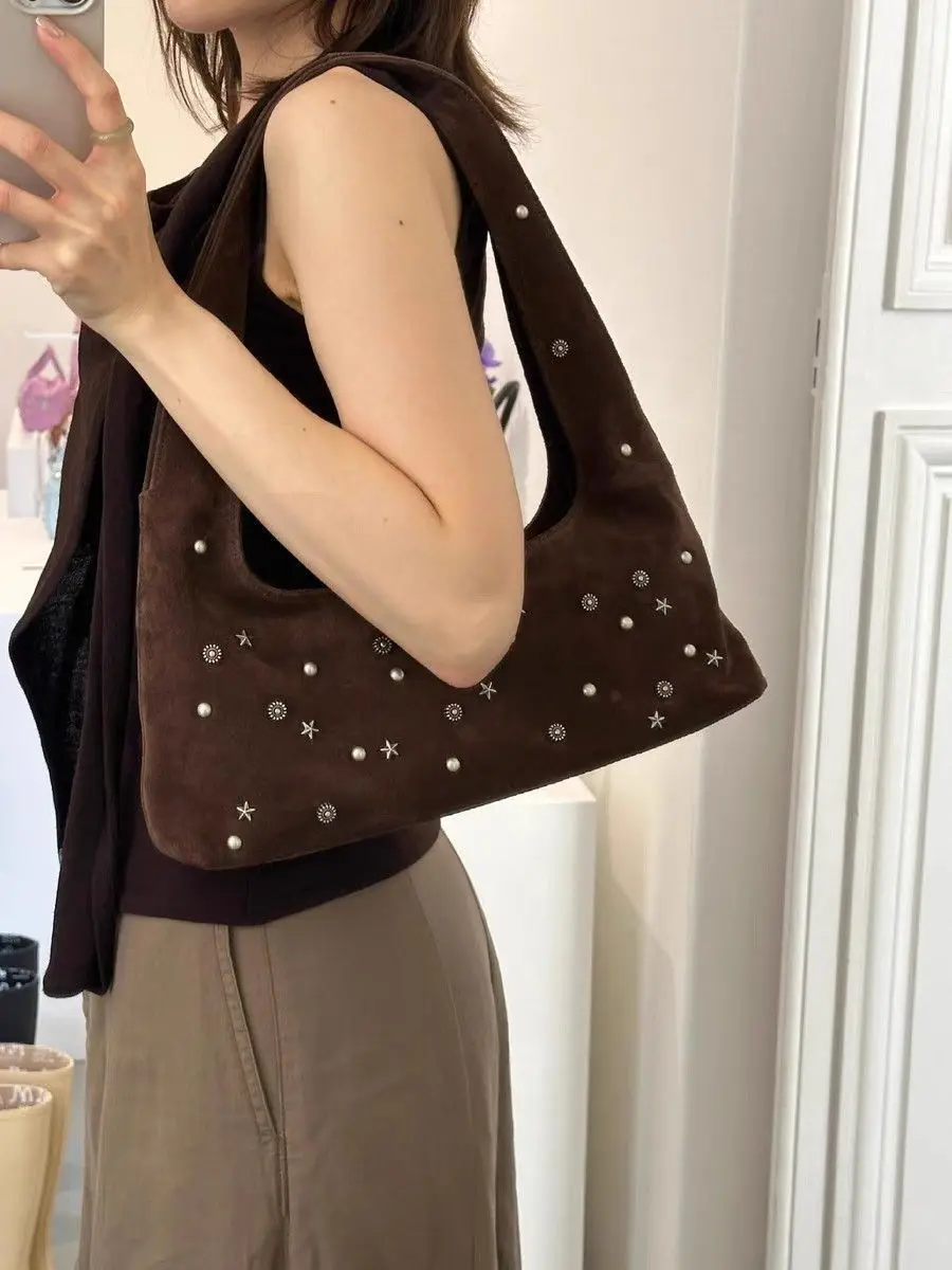 JIAERDI Beading Frosted Underarm Bag Women Retro Versatile Y2k Handbag Female Vintage Hot Girls Coffee Shoulder Bags Aesthetic
JIAERDI Beading Frosted Underarm Bag Women Retro Versatile Y2k Handbag Female Vintage Hot Girls Coffee Shoulder Bags Aesthetic
