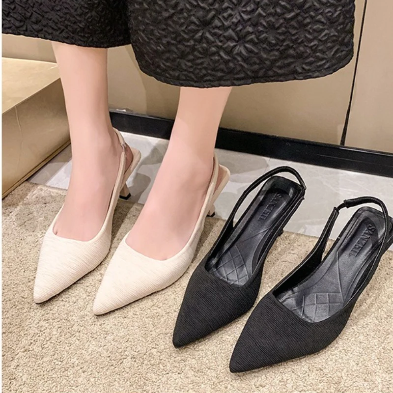 French High Heels Baotou Sandals Women 2025 Summer Women Design Luxury Pointy Thin Heels Small Fragrant Sandals
French High Heels Baotou Sandals Women 2025 Summer Women Design Luxury Pointy Thin Heels Small Fragrant Sandals